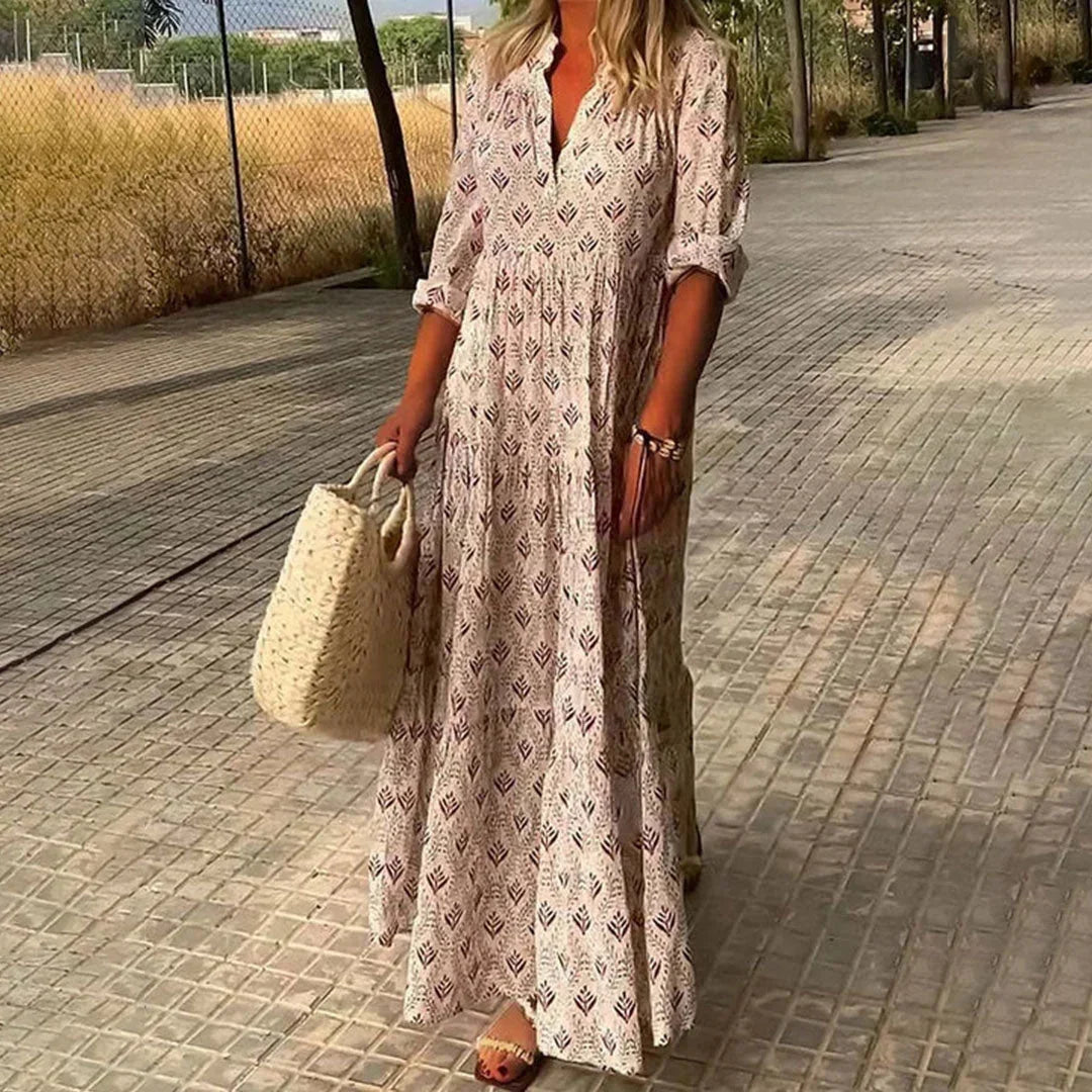 Boho Printed Maxi Dress for Women