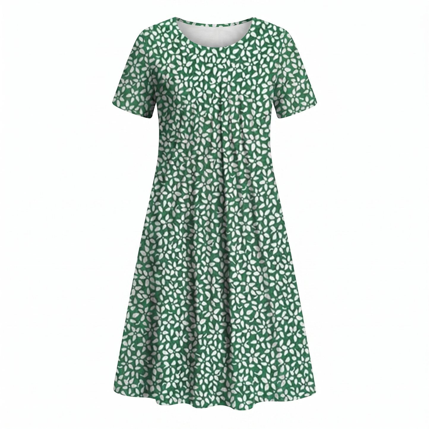 Women's Casual Floral Style Print Midi Dress