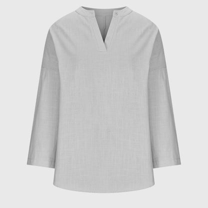 Flowy Long Sleeve Beach Shirt for Women