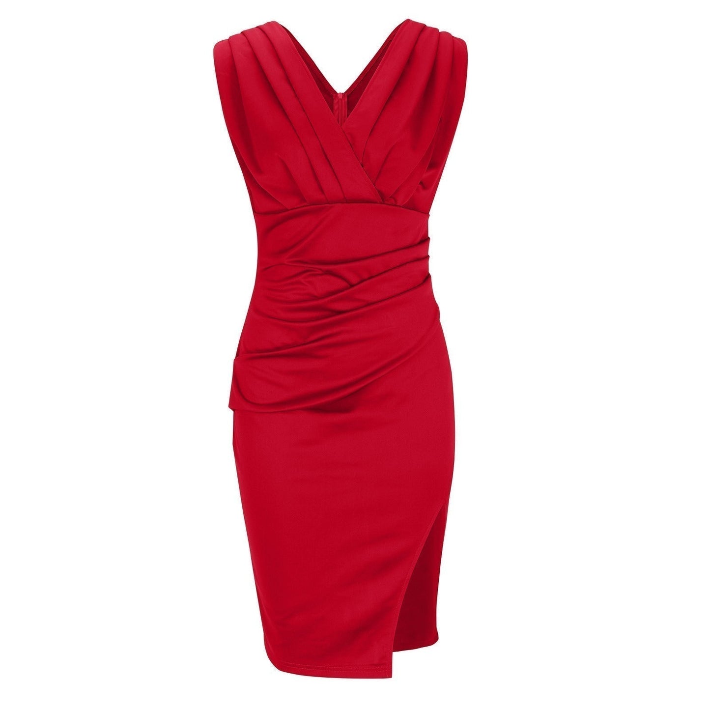 V-Neck Midi Dress for Women | Summer Casual Elegant