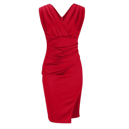 V-Neck Midi Dress for Women | Summer Casual Elegant
