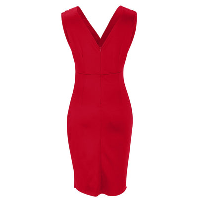 V-Neck Midi Dress for Women | Summer Casual Elegant