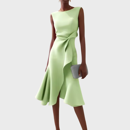 Women's Elegant Sleeveless Midi Cocktail Dress