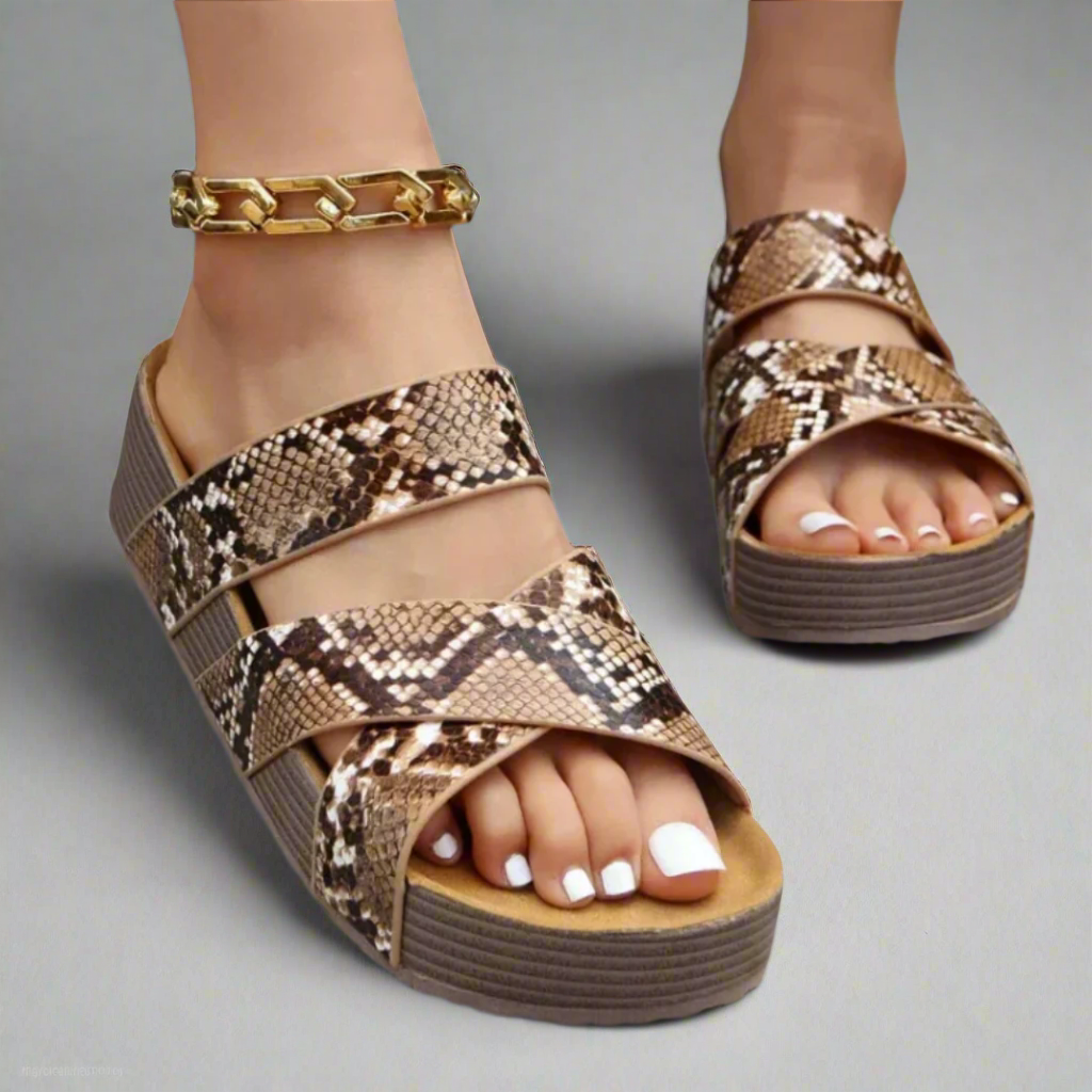 Platform Sandals Women Woven Strap Casual Comfort Style