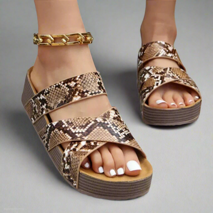 Platform Sandals Women Woven Strap Casual Comfort Style