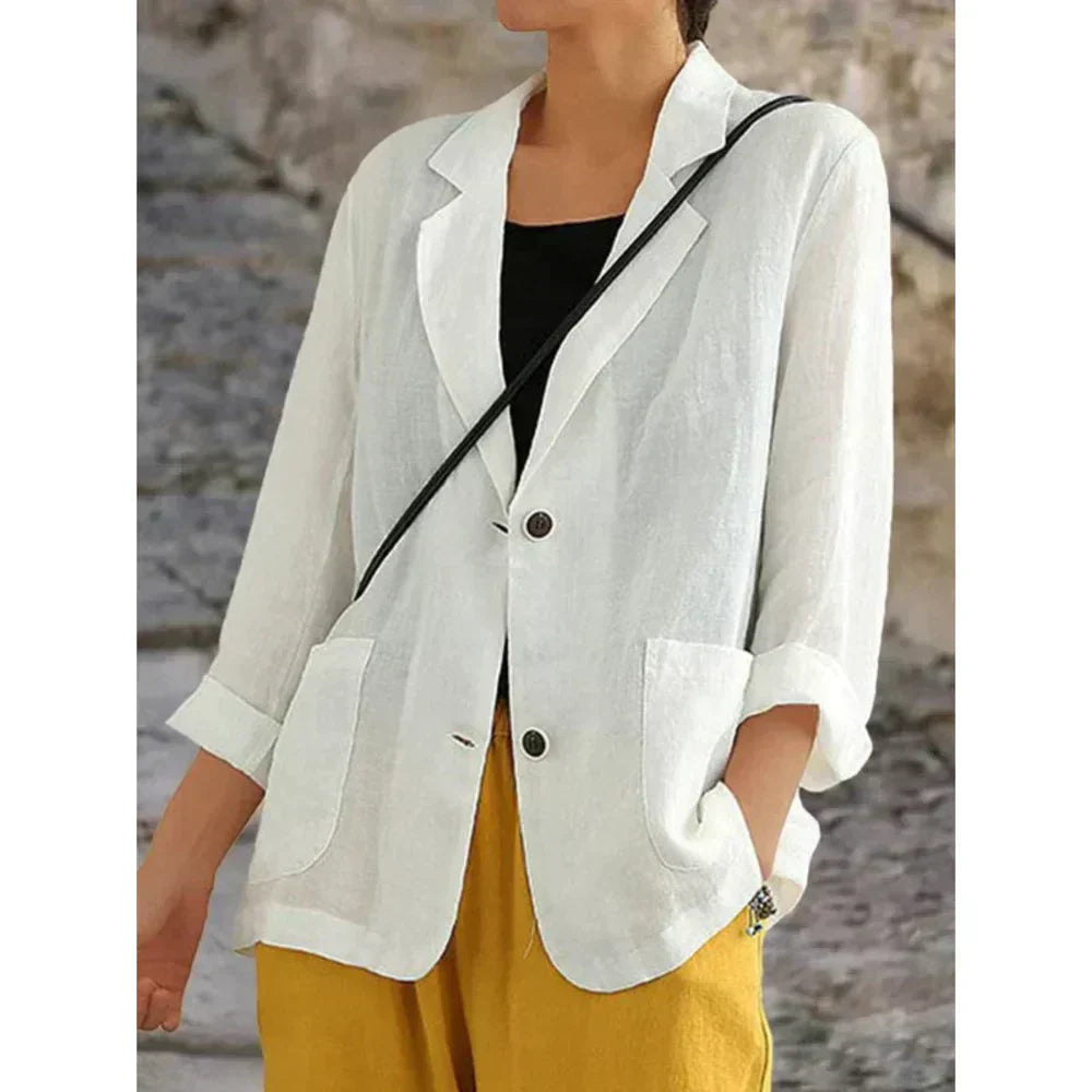 Lightweight Button-Up Cardigan with Relaxed Fit