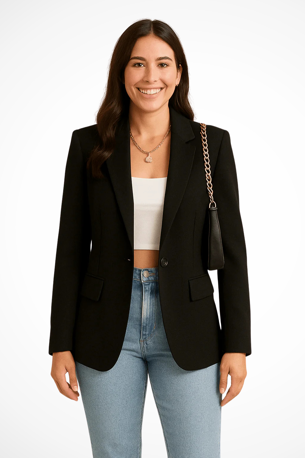 Classic Tailored Blazer for Women with Elegant Structured Fit