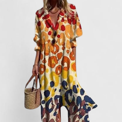 Paula Boho Maxi Dress for Women - Elegant Flowy Style