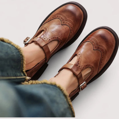 Modern Retro Shoes with Adjustable Strap