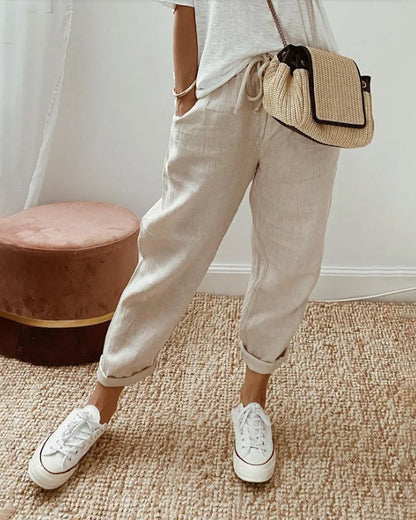 Breathable Comfort Cotton Pants | Moisture-Wicking