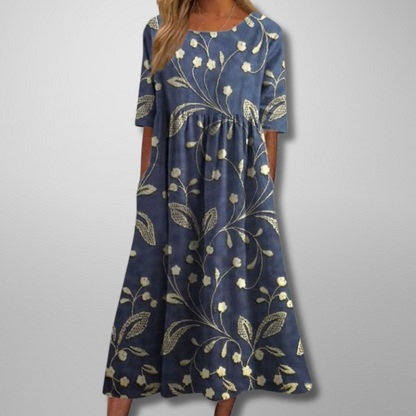 Soft Flowing Floral Midi Dress