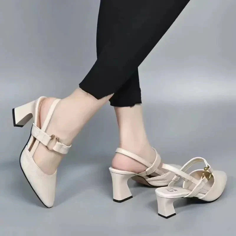 Mary Jane Block Heel Pumps for Women