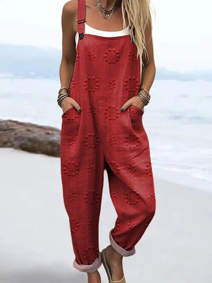 Women's Relaxed Pattern Jumpsuit | Effortless One-Piece Style