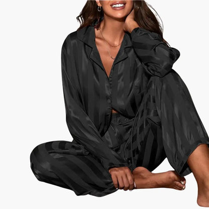 Women’s Elegant Long Sleeve Lounge Pajama Set