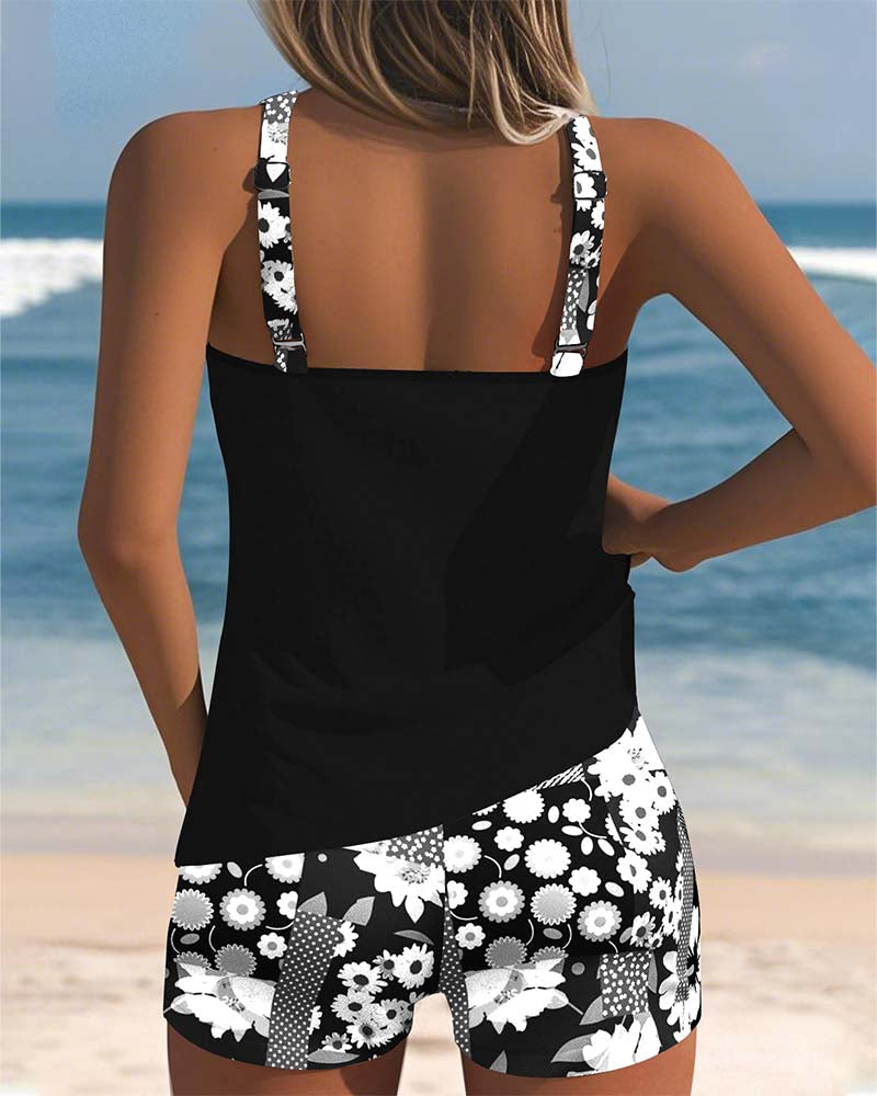 Two-Piece Tankini Set Beachwear for Women