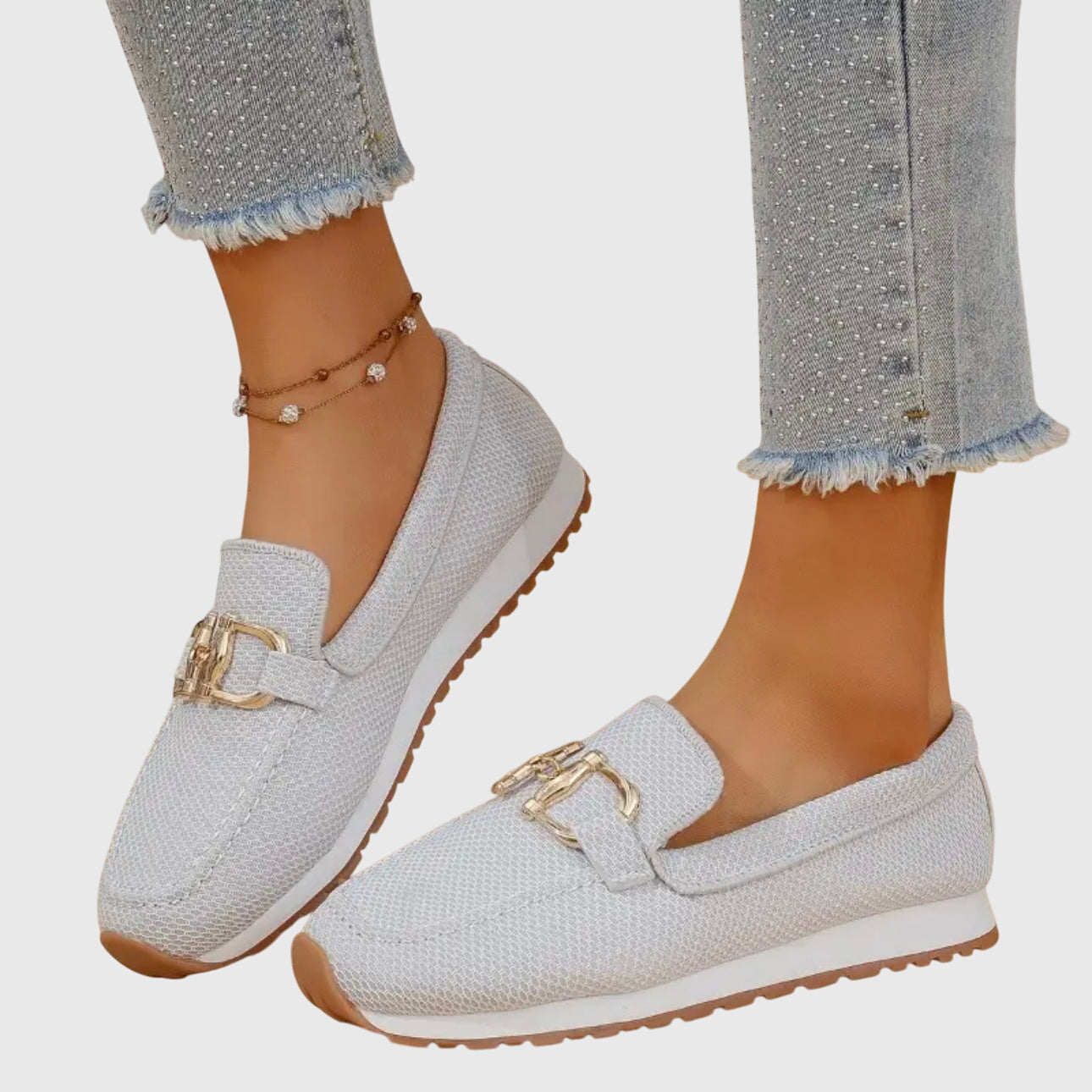 Women's Slip-On Loafer Sneakers Comfortable Mesh