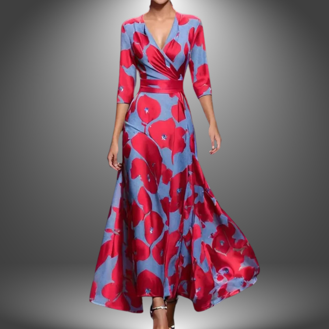 Women's V-Neck Boho Maxi Dress | Flattering, Flowing & Free-Spirited