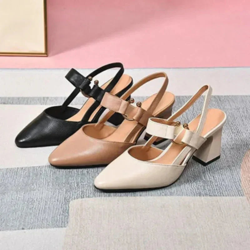 Mary Jane Block Heel Pumps for Women
