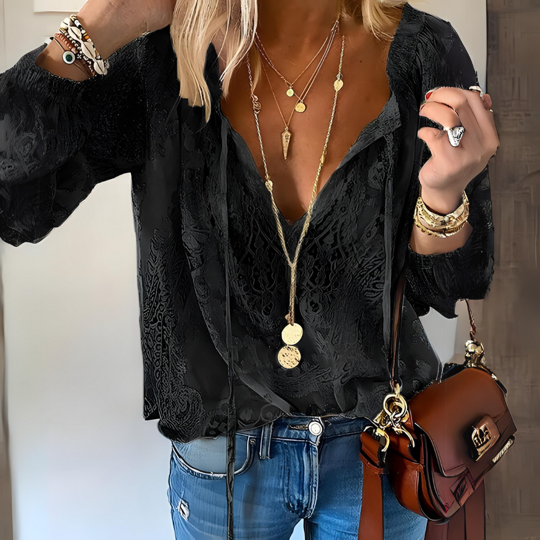 Stylish Crocheted Boho Blouse for Women