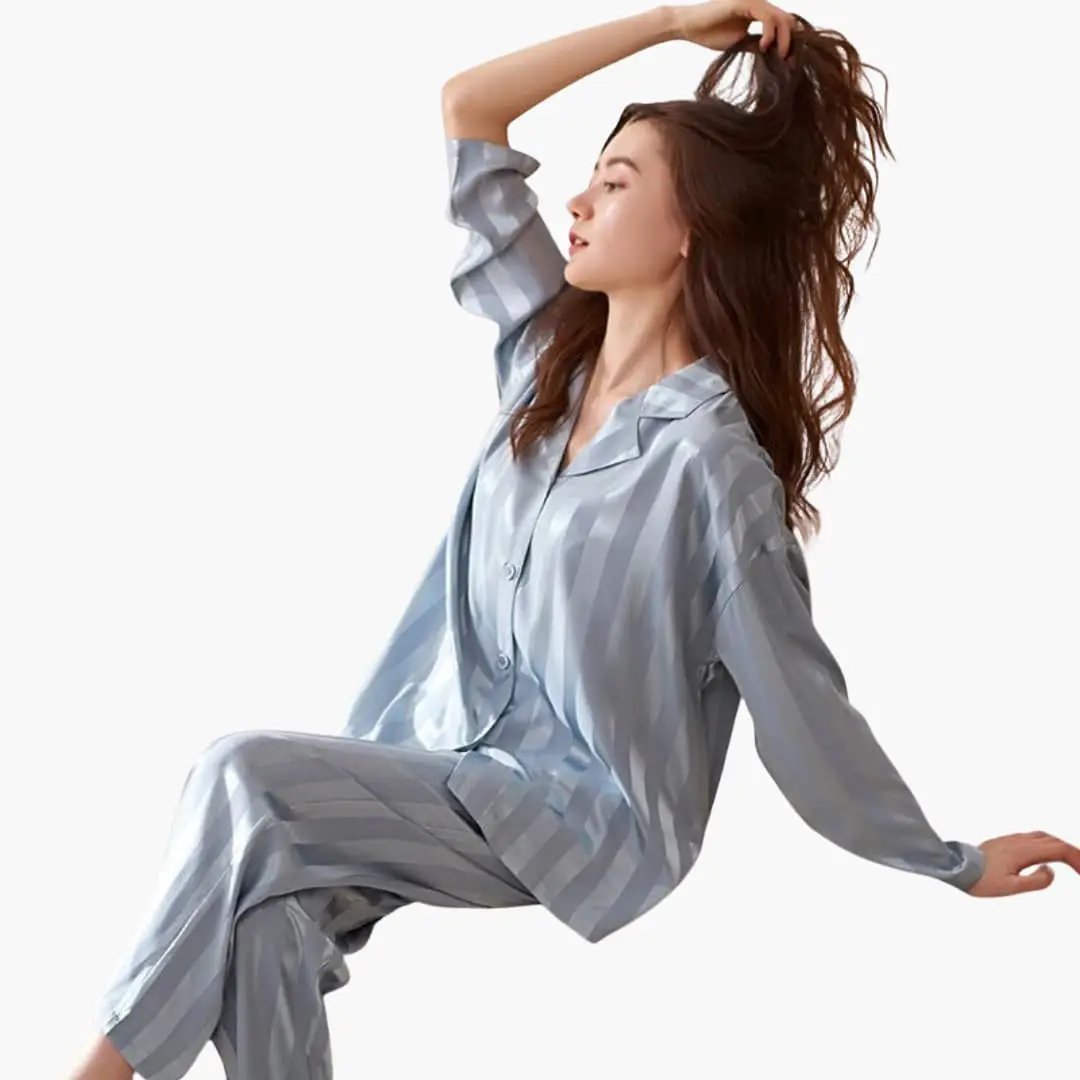 Women’s Elegant Long Sleeve Lounge Pajama Set