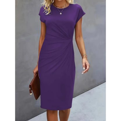 Women’s Ruched Midi Bodycon Dress