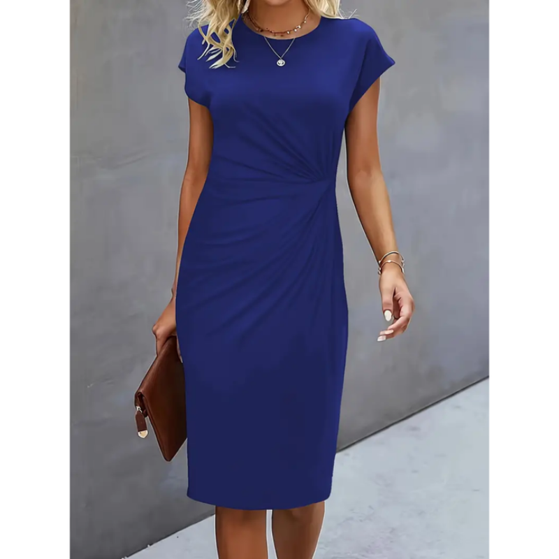 Women’s Ruched Midi Bodycon Dress