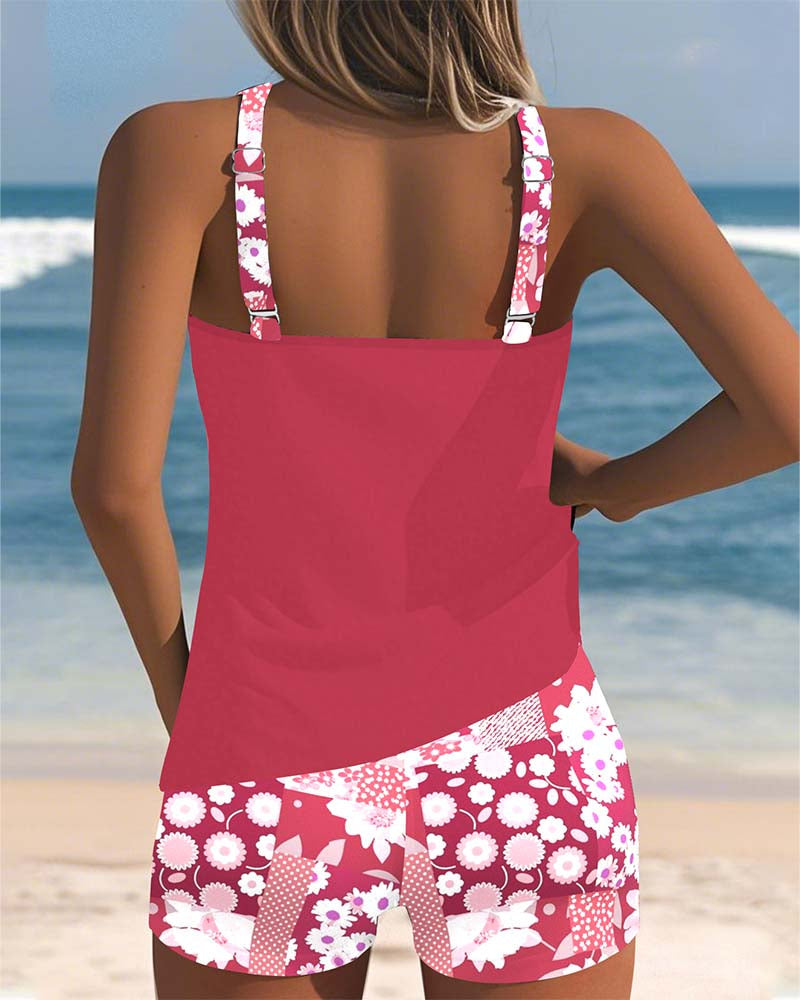 Two-Piece Tankini Set Beachwear for Women
