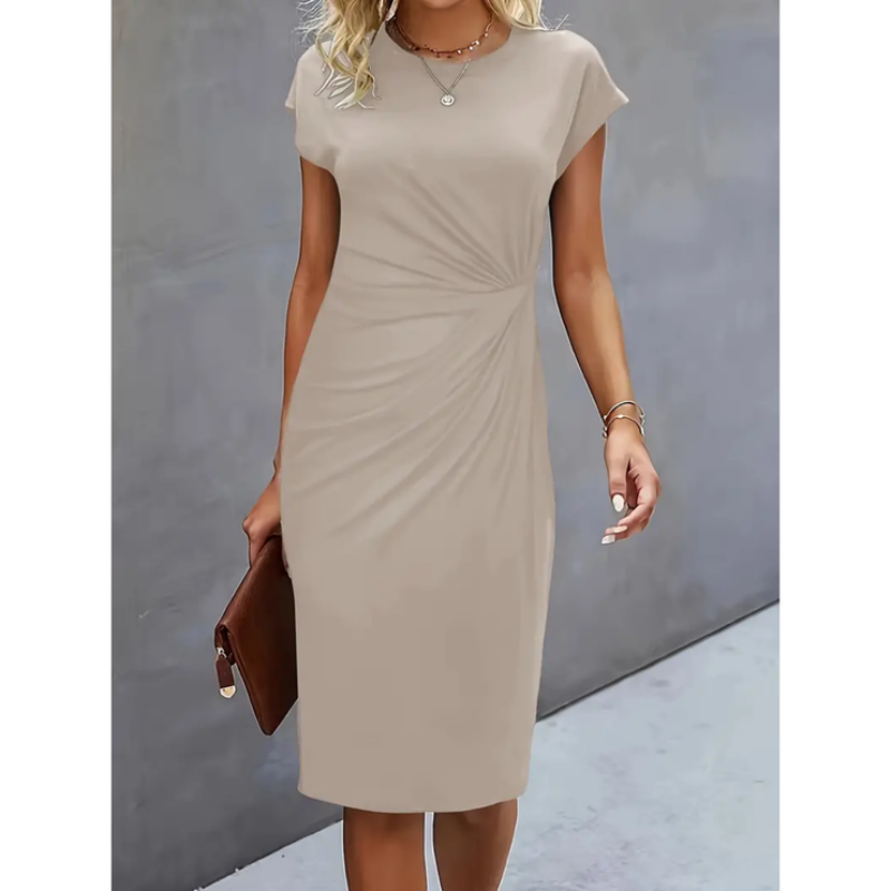 Women’s Ruched Midi Bodycon Dress