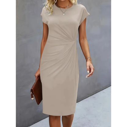 Women’s Ruched Midi Bodycon Dress