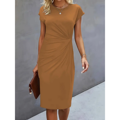 Women’s Ruched Midi Bodycon Dress