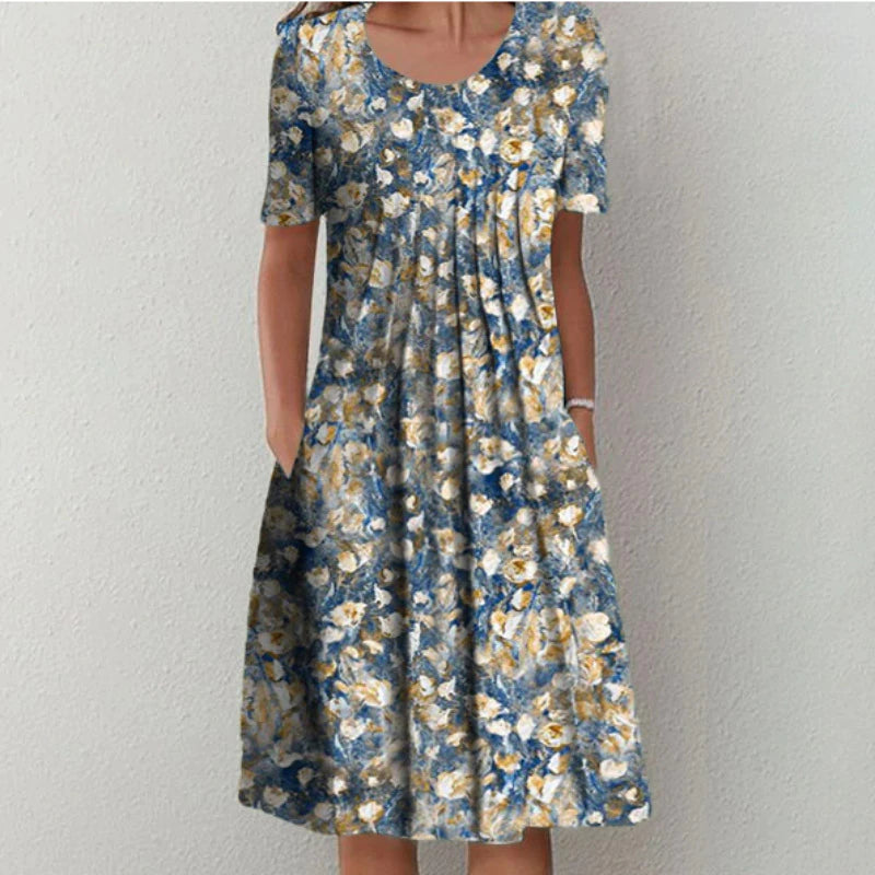 Women’s Floral Flowy Summer Midi Dress