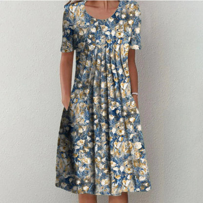 Women’s Floral Flowy Summer Midi Dress