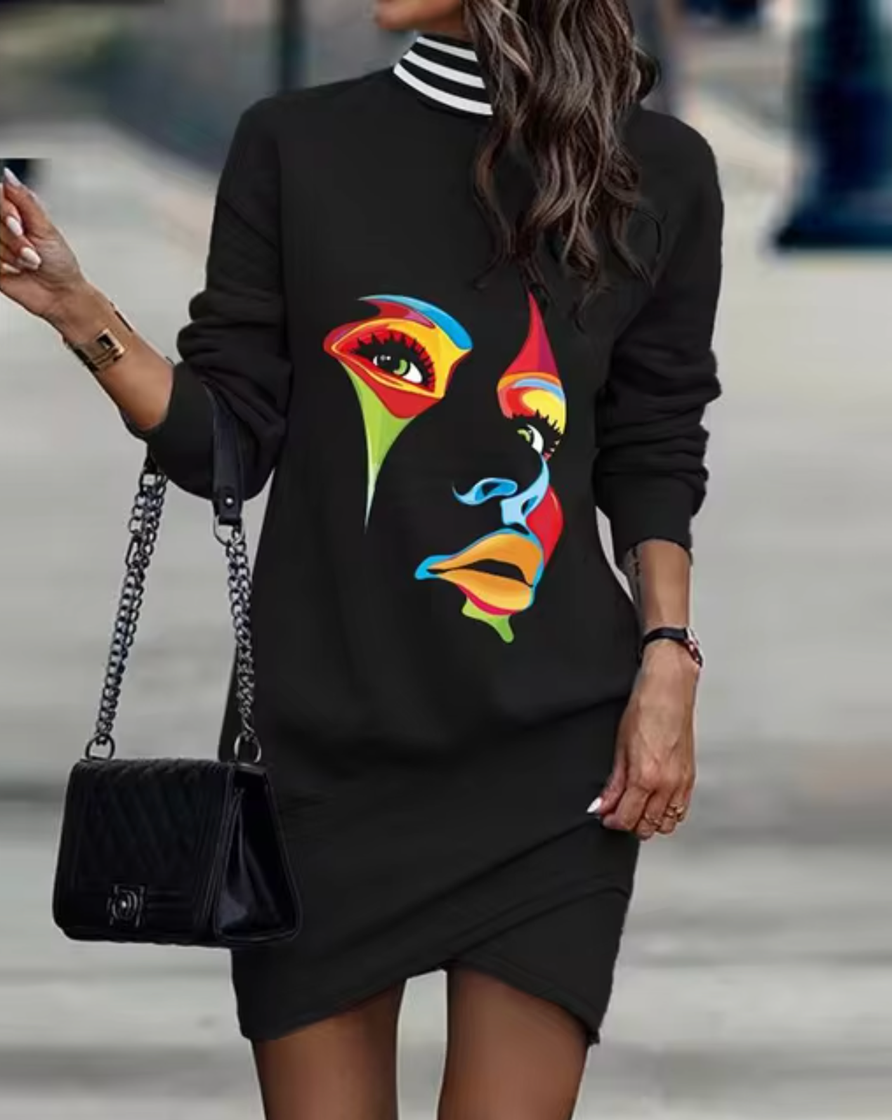 Asymmetrical Hem Casual Women's Dress