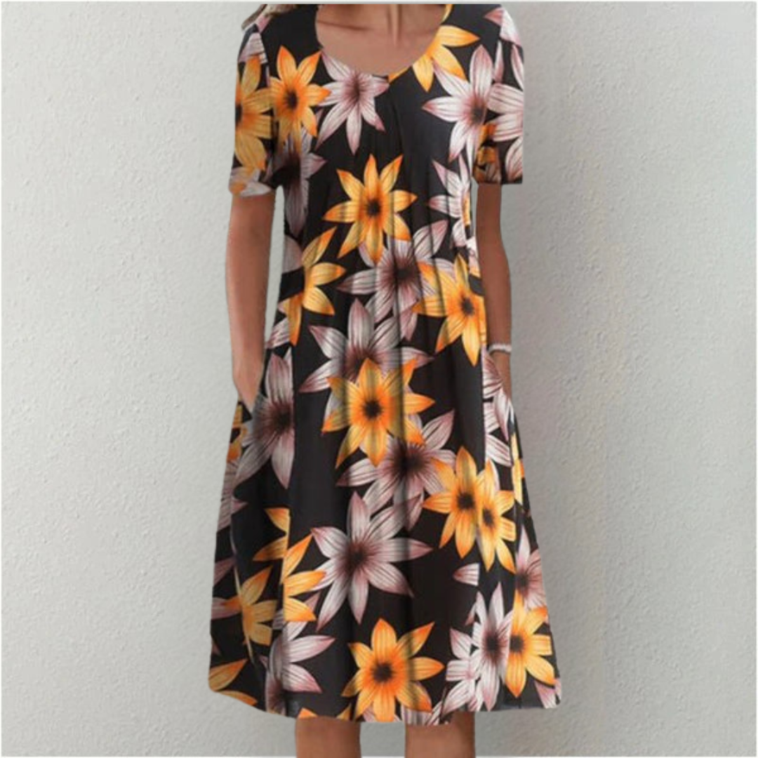 Women’s Floral Flowy Summer Midi Dress