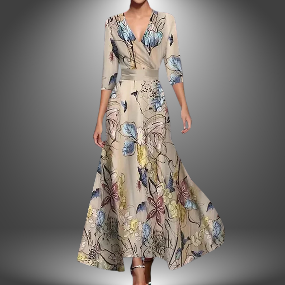 Women's V-Neck Boho Maxi Dress | Flattering, Flowing & Free-Spirited
