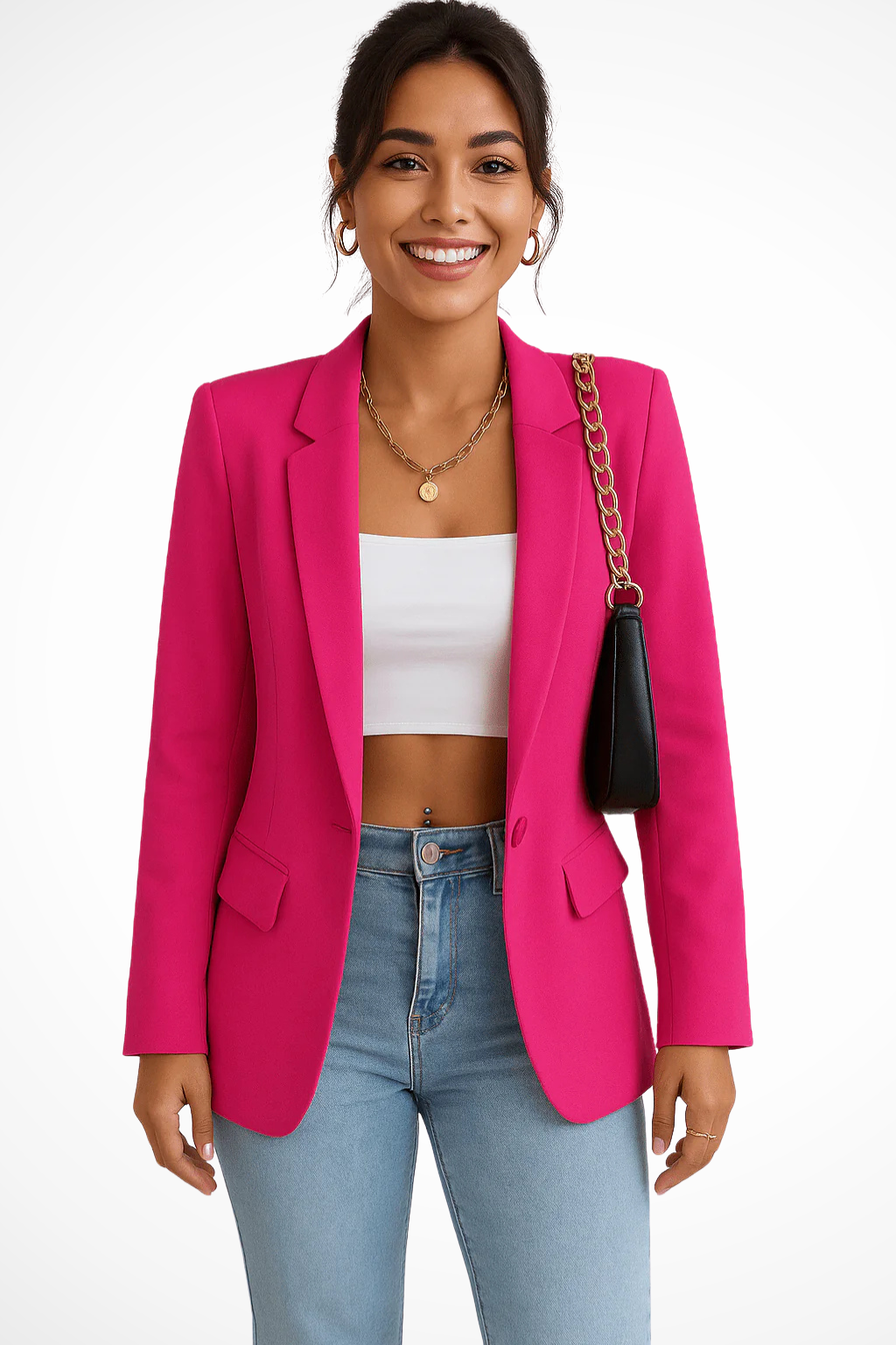 Classic Tailored Blazer for Women with Elegant Structured Fit