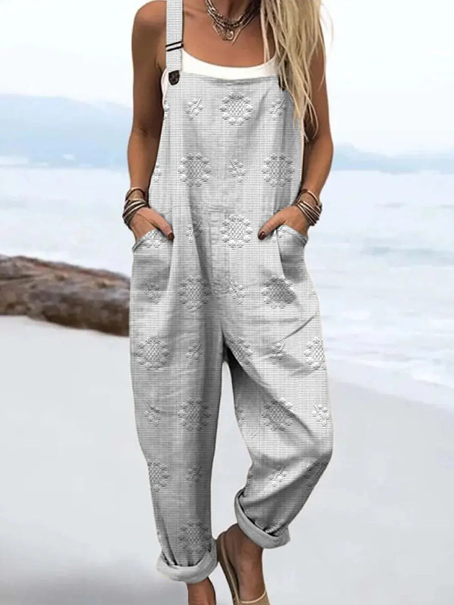 Women's Relaxed Pattern Jumpsuit | Effortless One-Piece Style