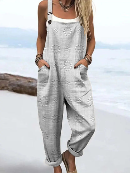 Women's Relaxed Pattern Jumpsuit | Effortless One-Piece Style