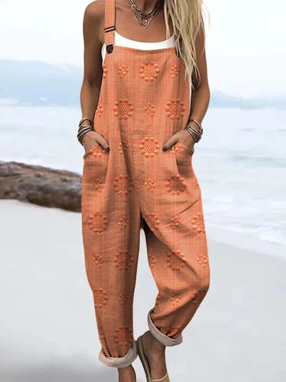 Women's Relaxed Pattern Jumpsuit | Effortless One-Piece Style