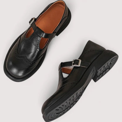 Modern Retro Shoes with Adjustable Strap