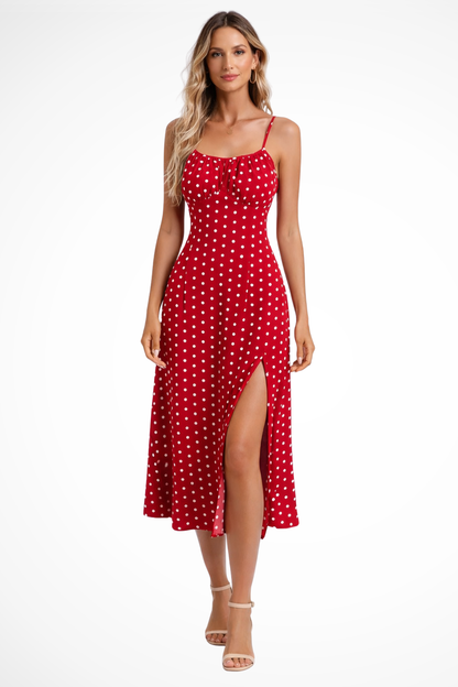 Floral Sleeveless Boho Midi Dress