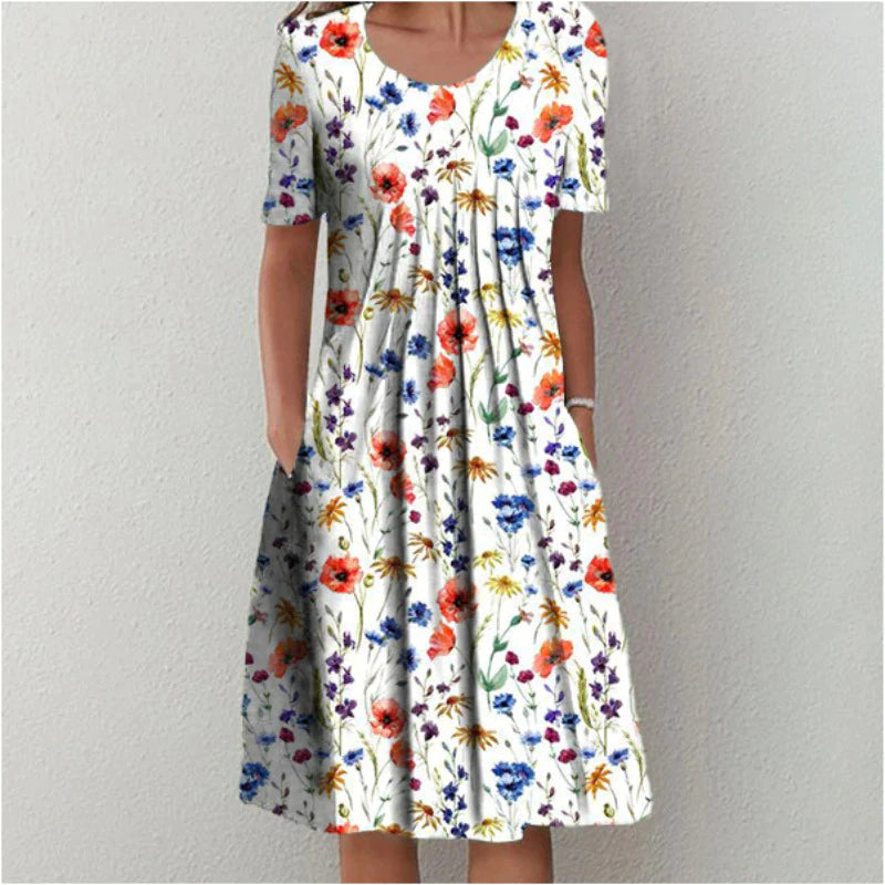 Women’s Floral Flowy Summer Midi Dress