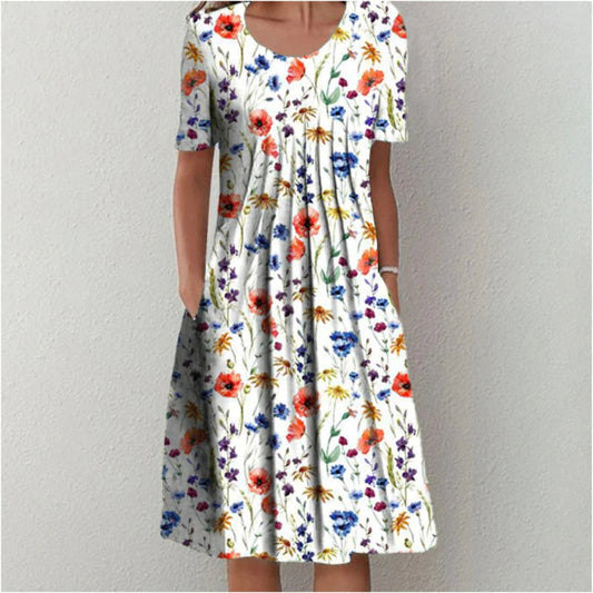Women’s Floral Flowy Summer Midi Dress
