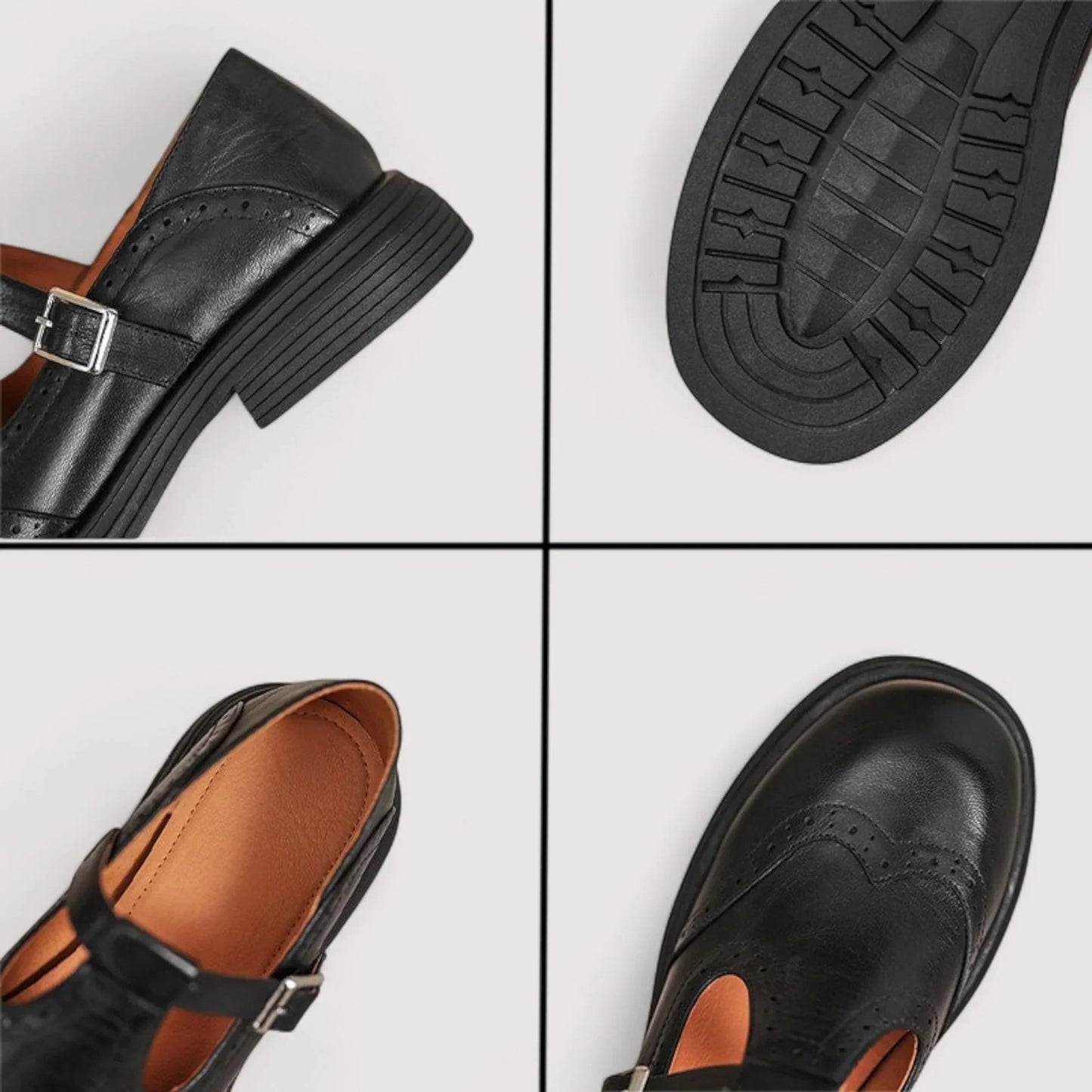 Modern Retro Shoes with Adjustable Strap
