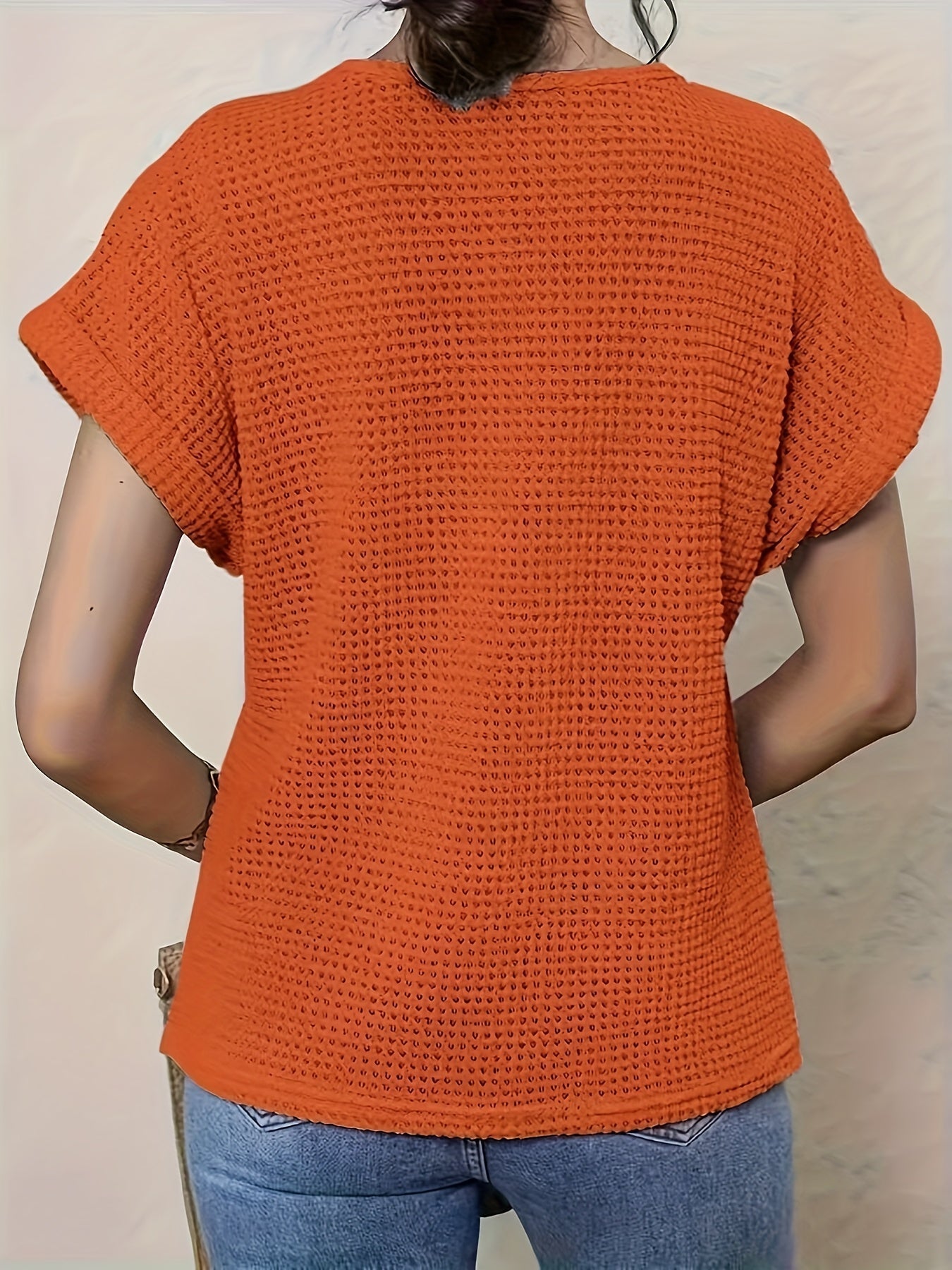 Boho Crochet Detail Casual Knit Top