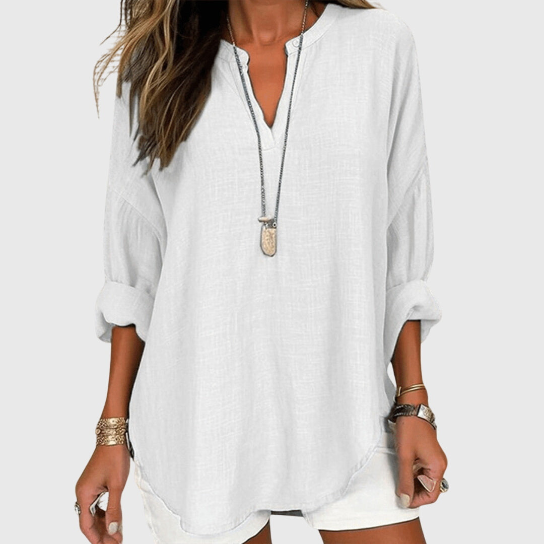 Flowy Long Sleeve Beach Shirt for Women