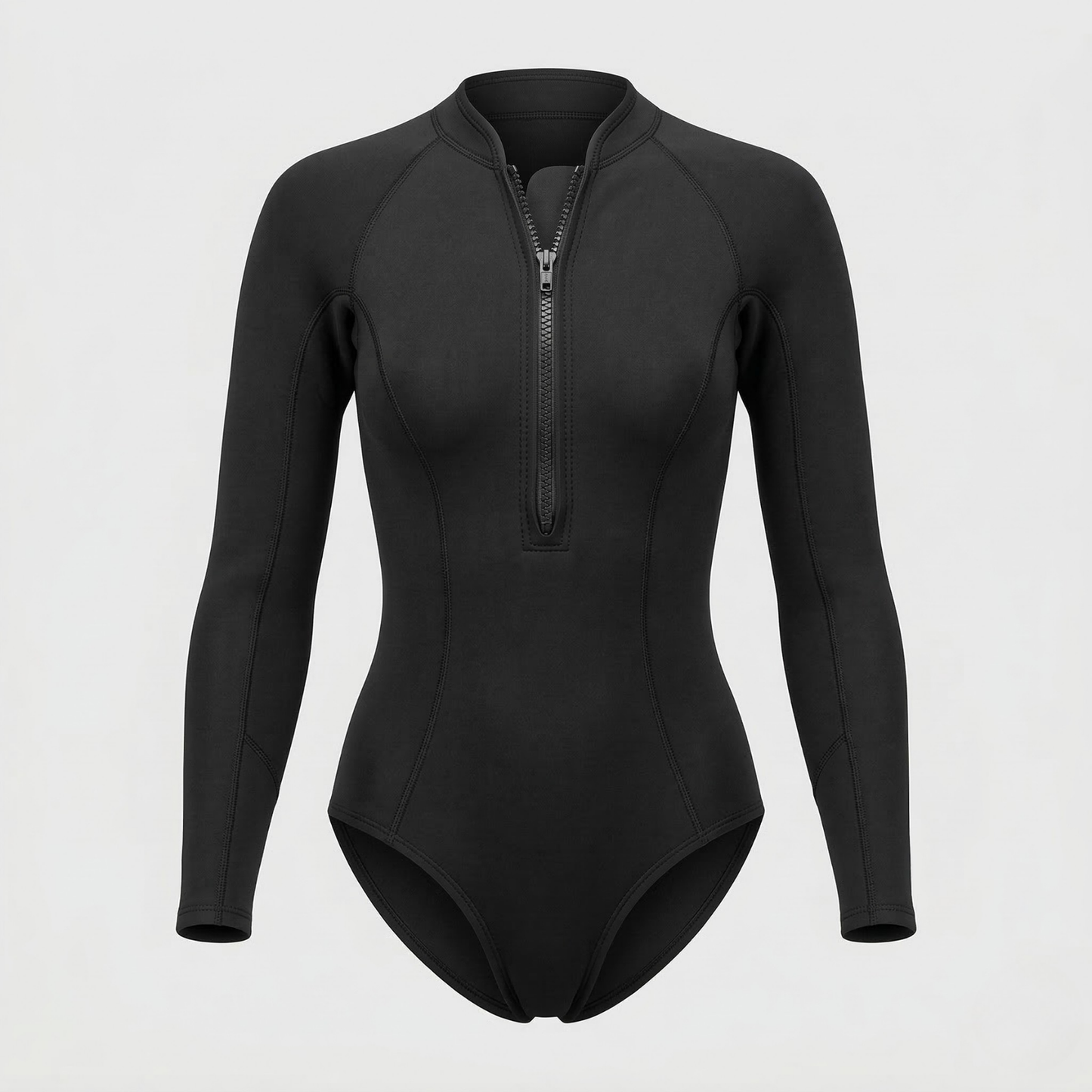 Women's Long Sleeve Tropical Print Surf Suit