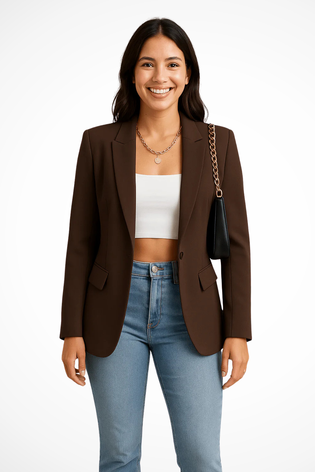 Classic Tailored Blazer for Women with Elegant Structured Fit