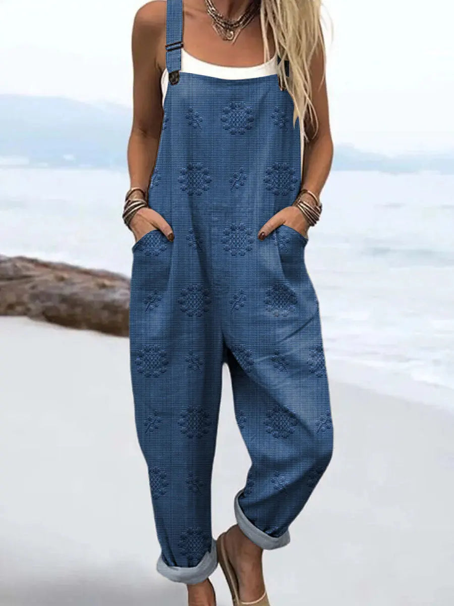 Women's Relaxed Pattern Jumpsuit | Effortless One-Piece Style