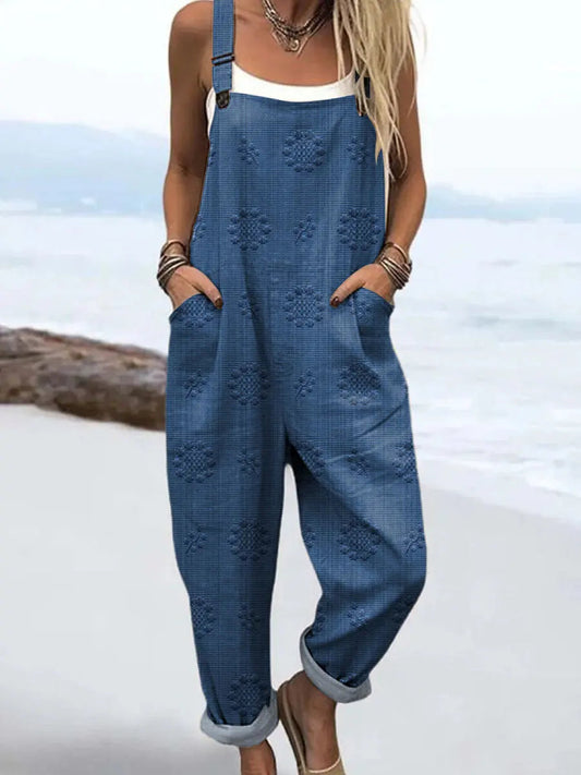 Women's Relaxed Pattern Jumpsuit | Effortless One-Piece Style